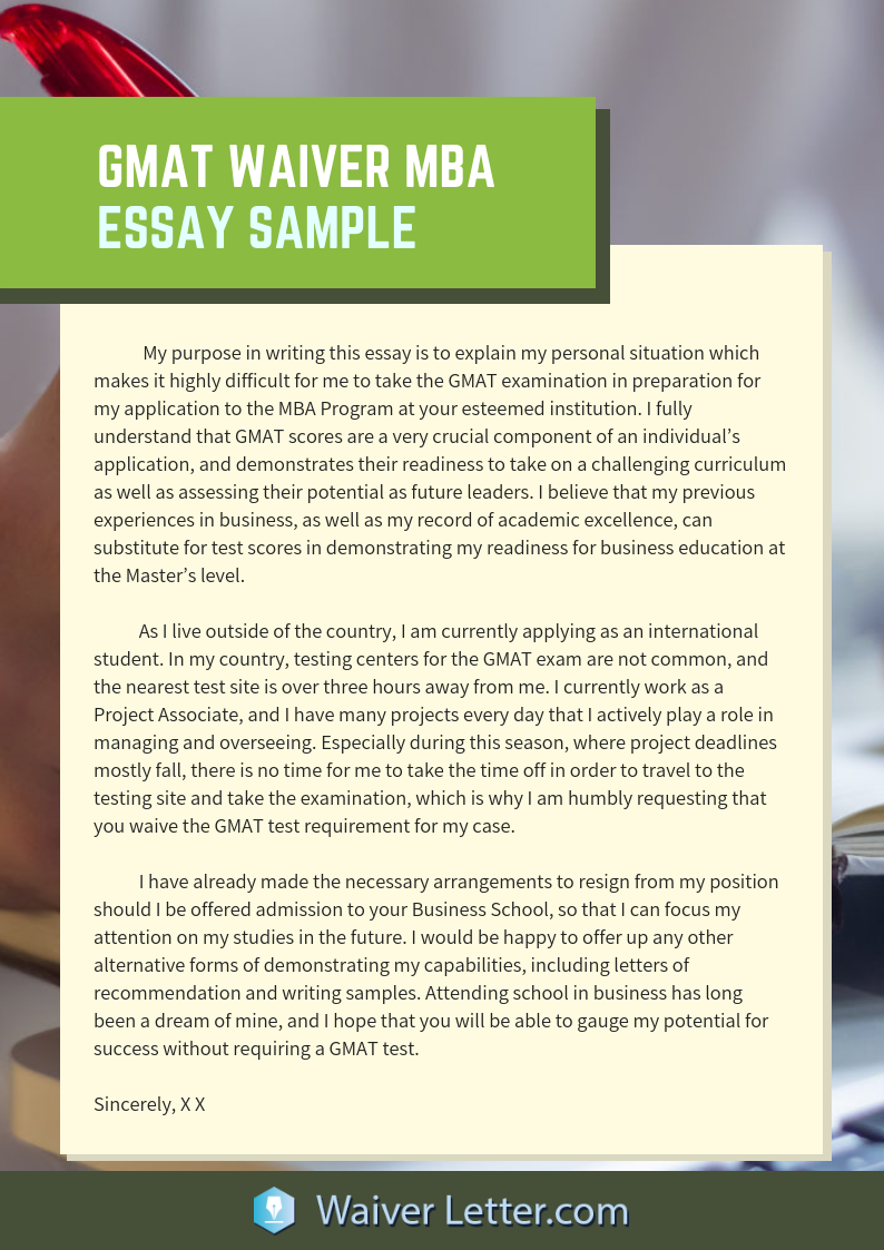 Test Waiver Guide - GMAT and GRE - Ivy College of Business