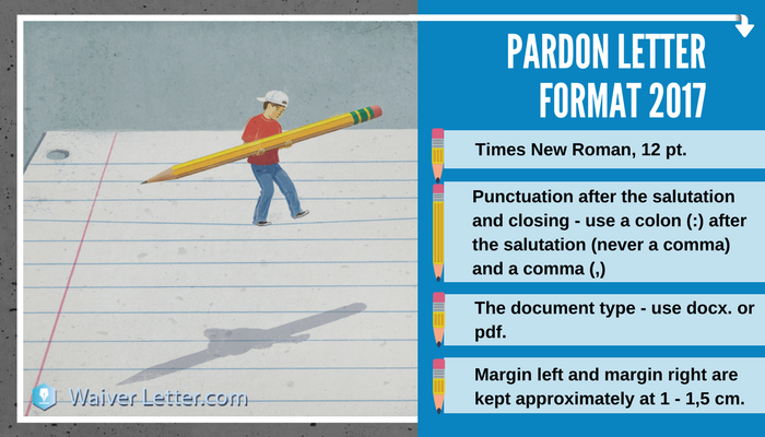 pardon letter format tips