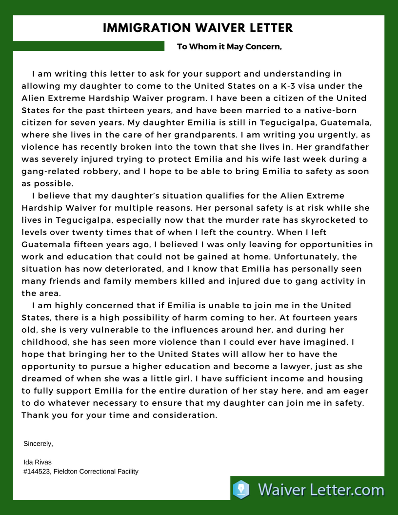 Amazing Info About Examples Of Extreme Hardship Letters For Immigration Engineering Resume